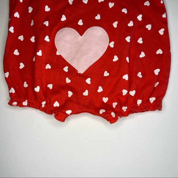 Carters Red Heart Romper 9M - Picture 4 of 5